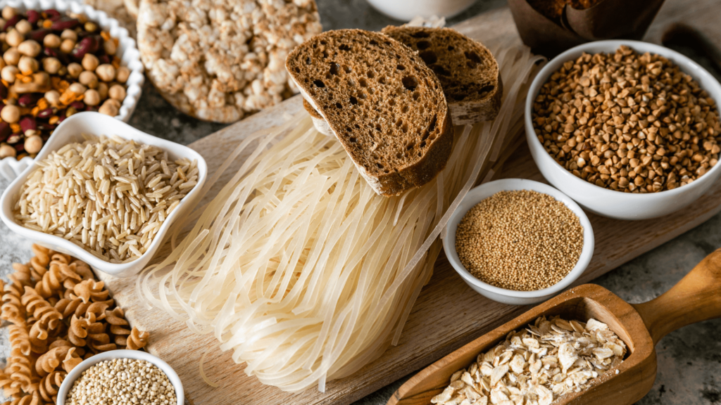 Kornslag som hvete, rug, bygg og spelt inneholder mye gluten